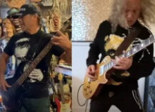 Фото Музыканты METALLICA исполняют "Frankenstein"