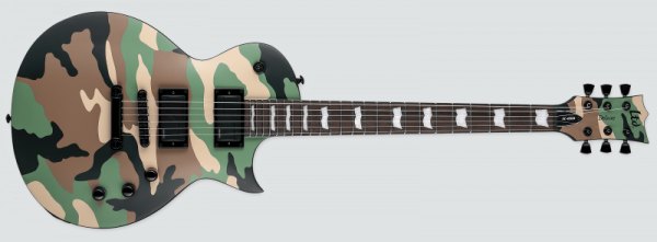 LTD EC-1000 Woodland Camo Satin