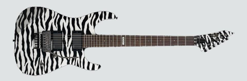 ESP M-II NECK THRU ZEBRA