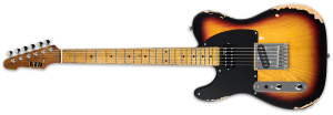 Фото LTD TE-254 Distressed 3 Tone Burst LH левосторонняя