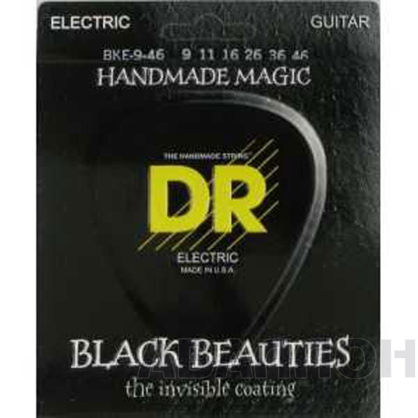 DR Strings BKE-9/46 струны 9-46 Black Beauties с покрытием K3