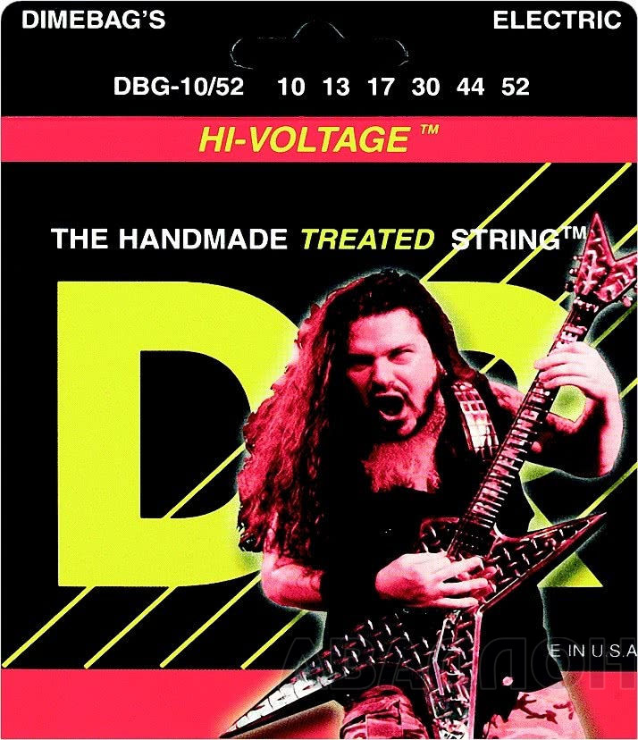 DR Strings DBG-10/52 Hi Voltage подписные струны 10-52 Dimebag Darrel