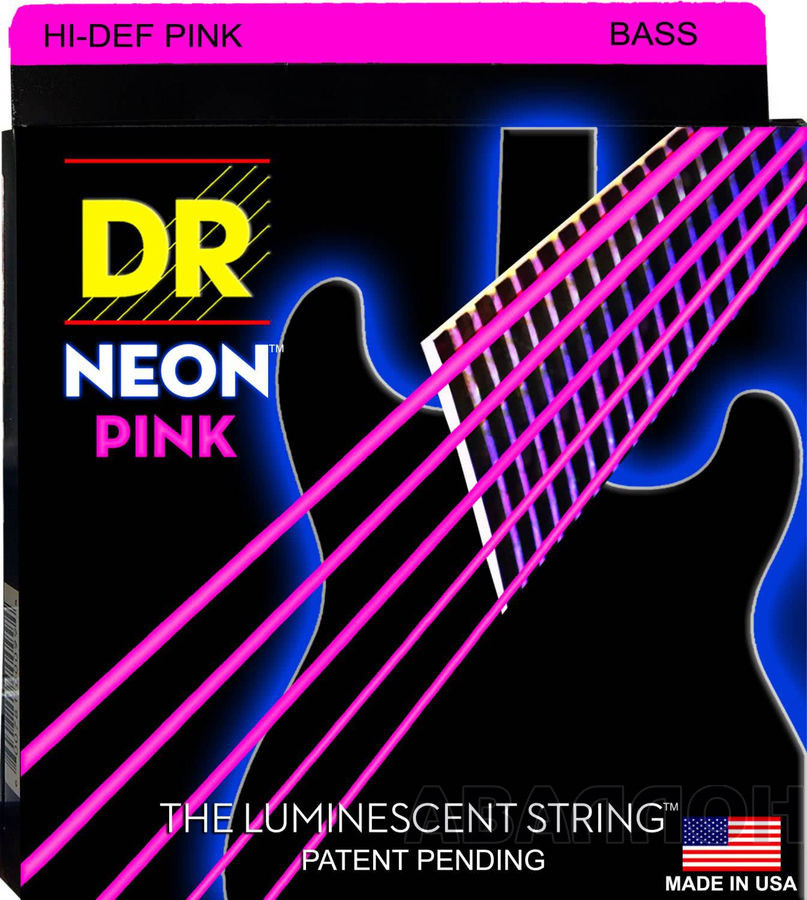 DR Neon NPB5-45 струны для 5-струнной бас-гитары флуоресцентные